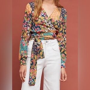 ISO Anthropologie x Kachel Floral Wrap, Size M